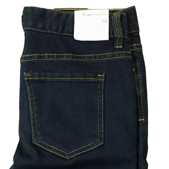 FRANCESCA'S Dark Denim Skinny Jeans Size 28 - Picture 5 of 11